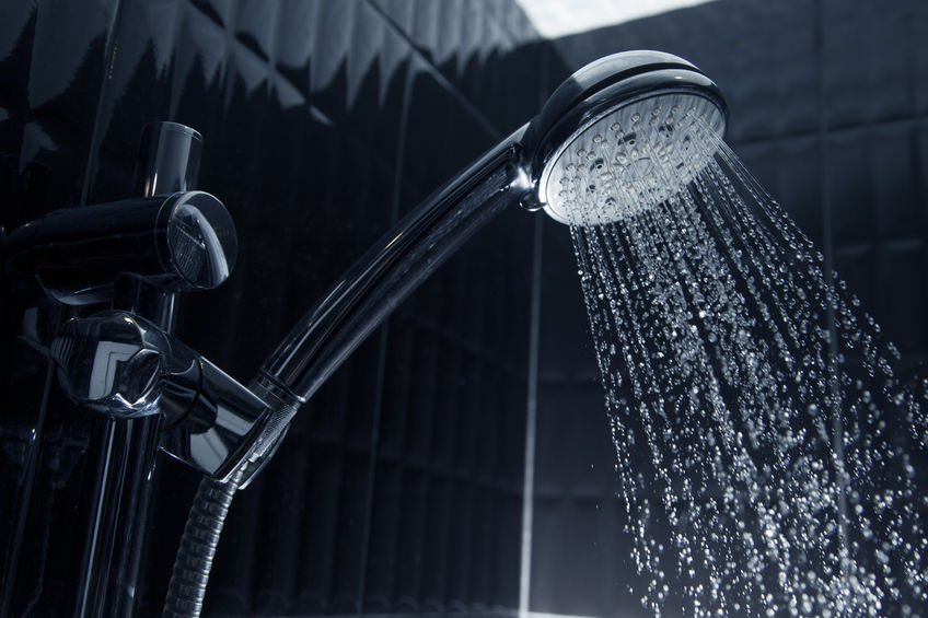 replace showerhead in the shower