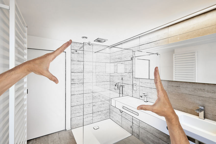 Planned renovation of a Luxury modern bathroom