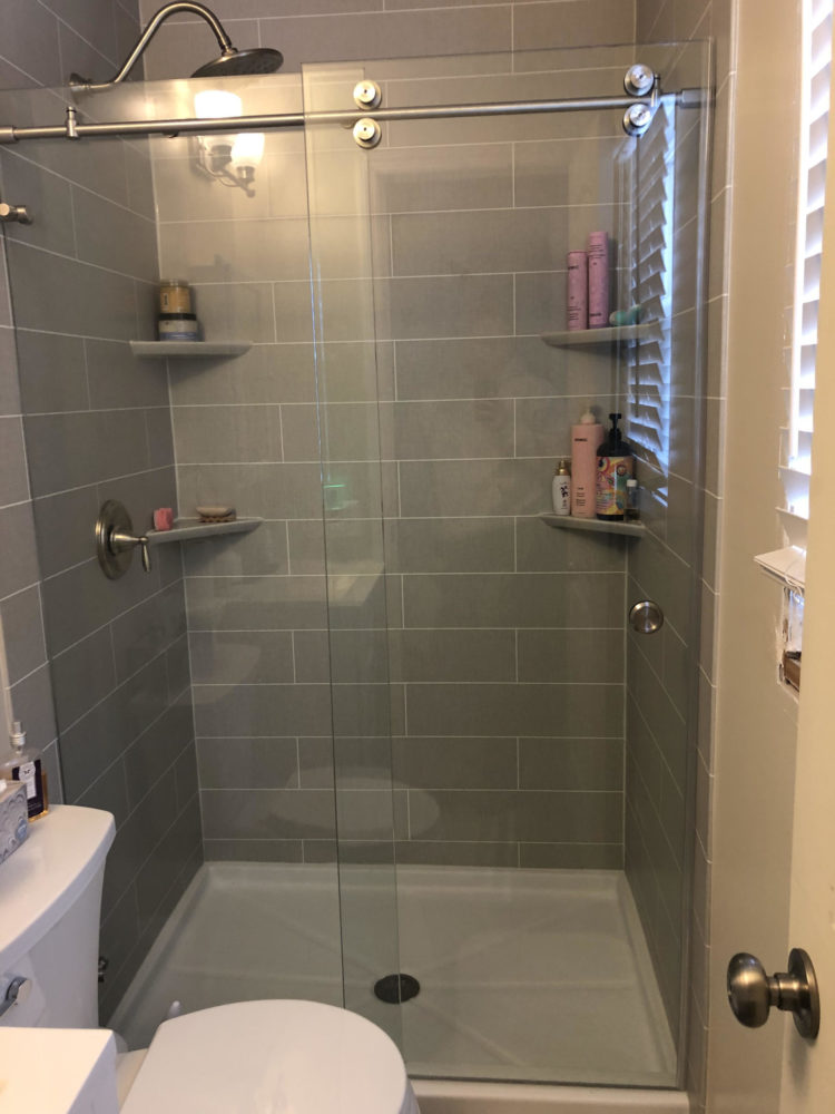 one day bathroom remodeling project after